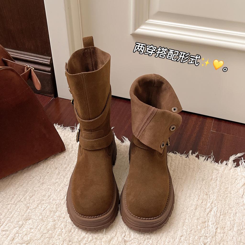 thick-soled Martin boots women's new autumn retro versatile two wear small thin boots short boots