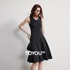 Chuyu Wool Blend Sleeveless Knitted A-Line Dress