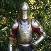 Full Body Barbuta Armor Masterpiece of Medieval Protection Knight Full Plate Armor for Cosplay LARP, Gift
