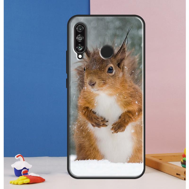 Cartoon Animal Squirrel Case For Huawei Nova Y70 Y60 Y90 Y61 Y91 Y72 Y73 12s 12i 11i 8i 9 10 SE P30 P40 Lite P60 Pro