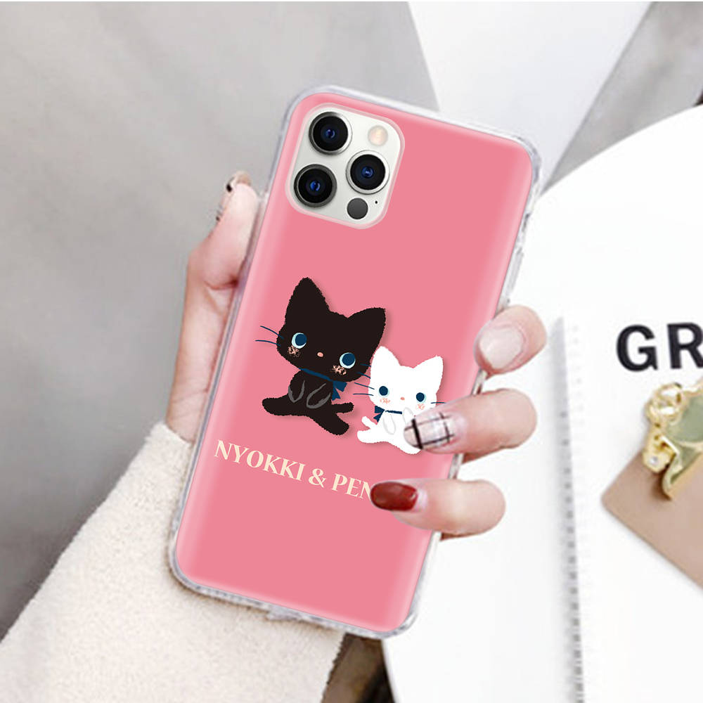 JZ25Cat Sanrio Transparent Case for Samsung A04 A14 A23 M33 M53 Realme 10 9 C35 C55 VIVO Y02 X80 Infinix Hot 30 Note 11 Tecno Spark 8P Pro