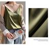 Damen Einseitiges V-Ausschnitt Seidensatin Camisole - Innen- und Außenbekleidung