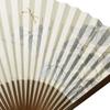 Folding Made In with a Karaki Wood Pearlescent Dragonfly Kyoto-style Fan, Japan, Frame, Finish, Design, 22.5 Cm, Scented, Double-sided.