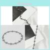 Titanium Steel Cross Bracelet For Couples Elegant Geometric Design Jewelry For Gift