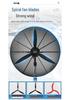 Angry Tiger Industrial Floor Fan: Powerful Oscillating Electric Fan with High Air Volume for Commercial Use in Shops, Factories, and Warehouses.