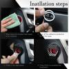 Engine Start/Stop Button Cover, Carbon Fiber Zinc Alloy Car Power Control Trim, Push To Start Button Key Ignition Protective Cover, Universal for