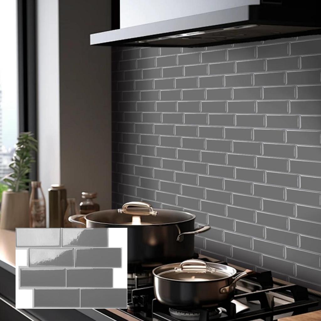 Peel And Stick Wall Tile Waterproof Wallpaper For Living Room Kitchen Interior Decorative 3D Wall Tiles