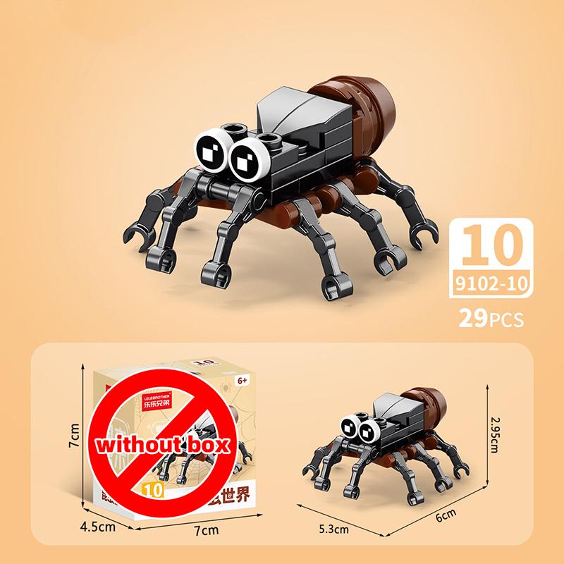 

Lele Brother Конструктор Насекомые Животные Бабочка Пчелы Мухи Улитки Жуки MOC Сцена города Собранный Сделай сам Питомец Кирпичики дубильная кора