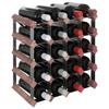 VidaXL Bottle Rack for 20 Bottles Brown Solid Pine Wood 340892