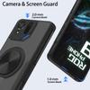 Magnetische Handyhülle für Rog Phone 9 Pro Hülle - 360° drehbarer Ringhalter zur Stressbewältigung, Ständer und integrierte Staubabdeckung