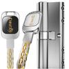 Fechadura Núcleo Super C-classe Anti-Roubo Porta Doméstica Fechadura Universal Núcleo Multi-trilho 56 Lâmina de Cobre Completa Porta de Entrada com 8 Chaves