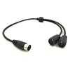 50cm MIDI DIN 5Pin Y Splitter Adapter Cable Male to Double DIN-5 Female Extension Audio Cord Line for MIDI Keyboards