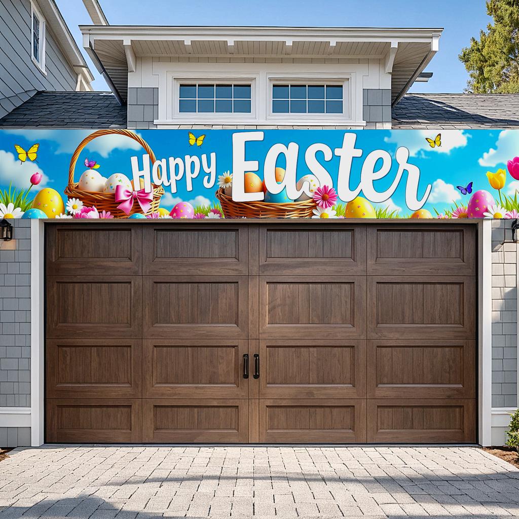 Easter Theme Spring Banner Easter Decoration Happy Easter Banner For Event Decoration Photo Shoot Holiday Event