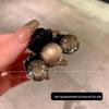 Elegant Rhinestone Pearl Claw Clip - Fashionable Half-Up Hair Accessory for Women