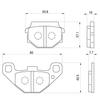 Daytona Motorcycle Brake Pad Red Pad (Semi-metal Pad) Eliminator 400 (88-93) Estrella RS (95-06) Varios 2 (97-07) etc. 79837 Thread No.: 53