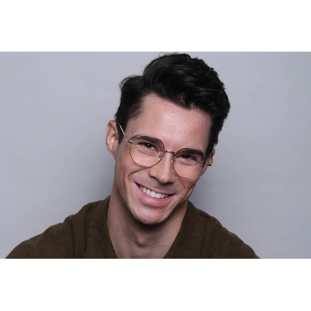 Full Rim Oval Gold Smartbuy Collection Tobeatic L123c Fashion Unisex Eyeglasses