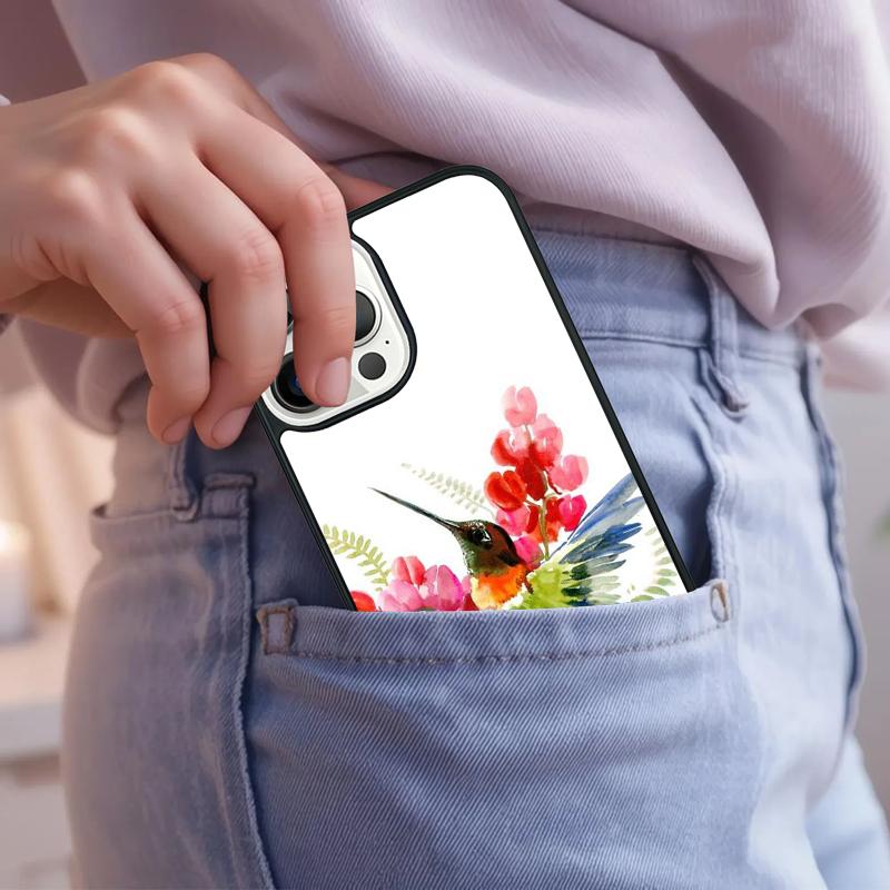 Hummingbird Phone Case For iPhone 17 Air 15 16e 14 13 Pro Max Coque 12 11 Pro Max PLUS cover