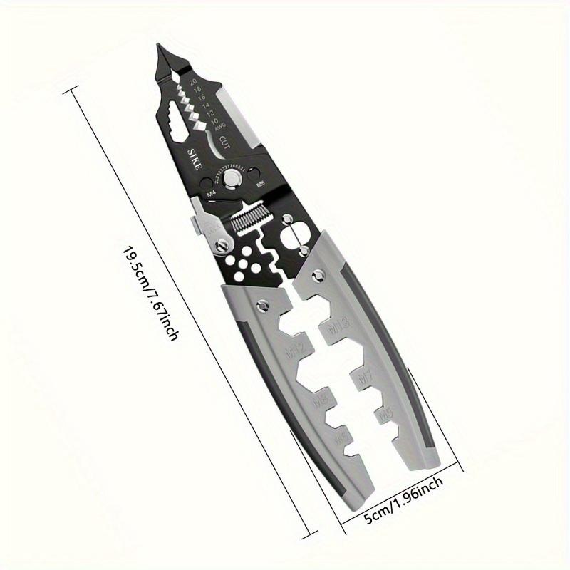 Alicate Decapador de Fios Industrial de Alta Dureza Para Cortar Crimpar Fixar Fios Ferramentas Profissionais para Eletricistas Projetos DIY