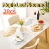 2Pcs Anti-stain PVC Table Mat Waterproof Decorative Table Mat Cup Coaster  Restaurant