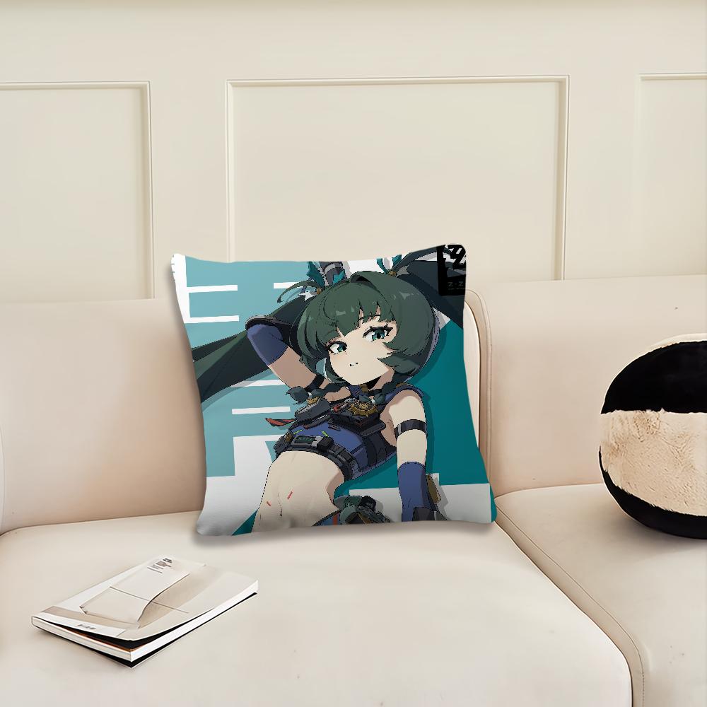 Game Zenless Zone Zero Qingyi cushion cover Pillow Cover Decoration Room Home Sofa living Office Car Nordic Simplicity