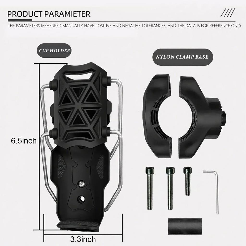 Motorcycle Cup Holder Support Adjustable Water Bottle Holder Handlebar Stand for MTB Road Cycling Electric Bicycle Bottle Cages