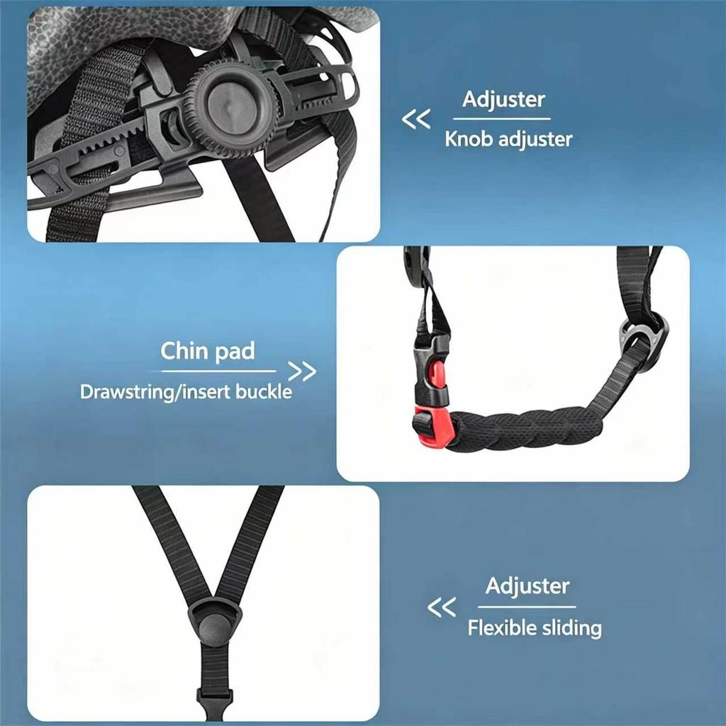 Casco da Bicicletta per Adulti, Casco Integrato per Mountain Bike e Bici da Strada con Visiera Rimovibile, Casco da Ciclismo Sicuro Leggero e Traspirante per Uomini e Donne