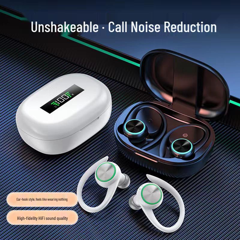 TWS Wireless Sports Earphones with Ear Hook & Long Battery Life