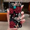 For Infinix Hot 9 Hot9 Pro 9 Play Hot 8 Cases Elegant Flower Butterfly Bow Phone Cover Soft Silicone Transparent TPU Jelly Case