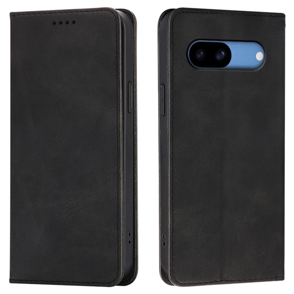 For Google Pixel 8 Case Wallet Calf Texture Leather Phone Cover with Hidden Magnetic Closure