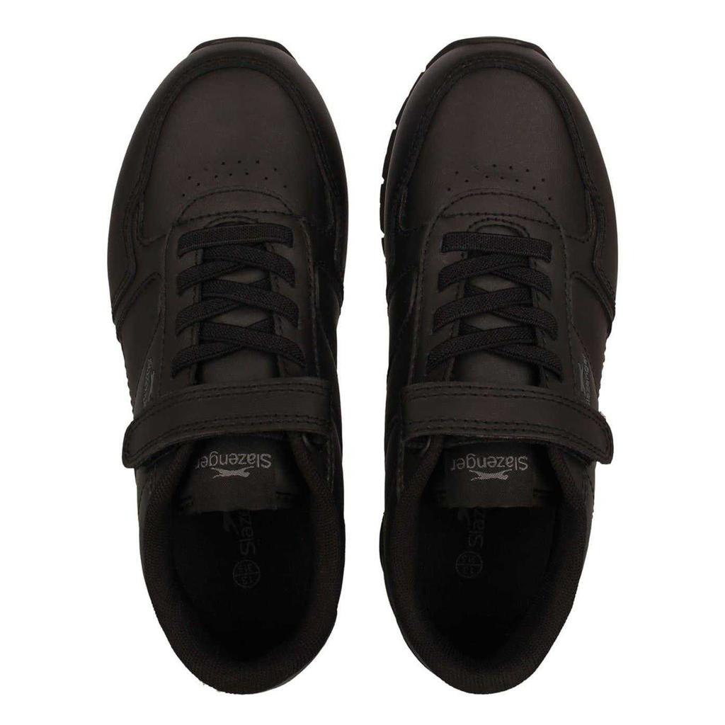 Slazenger Childrens/Kids Classic Coated Leather Touch Fastening Trainers