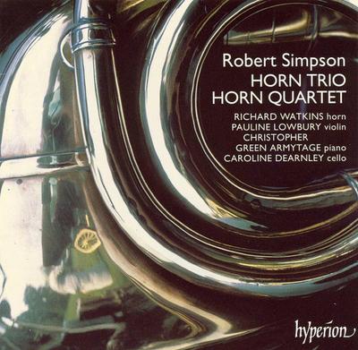 CD ROBERT SIMPSON - RICHARD WATKINS, P - Horn Trio; Horn Quartet CDA66695 Hyperion 1994 UK Classical Used
