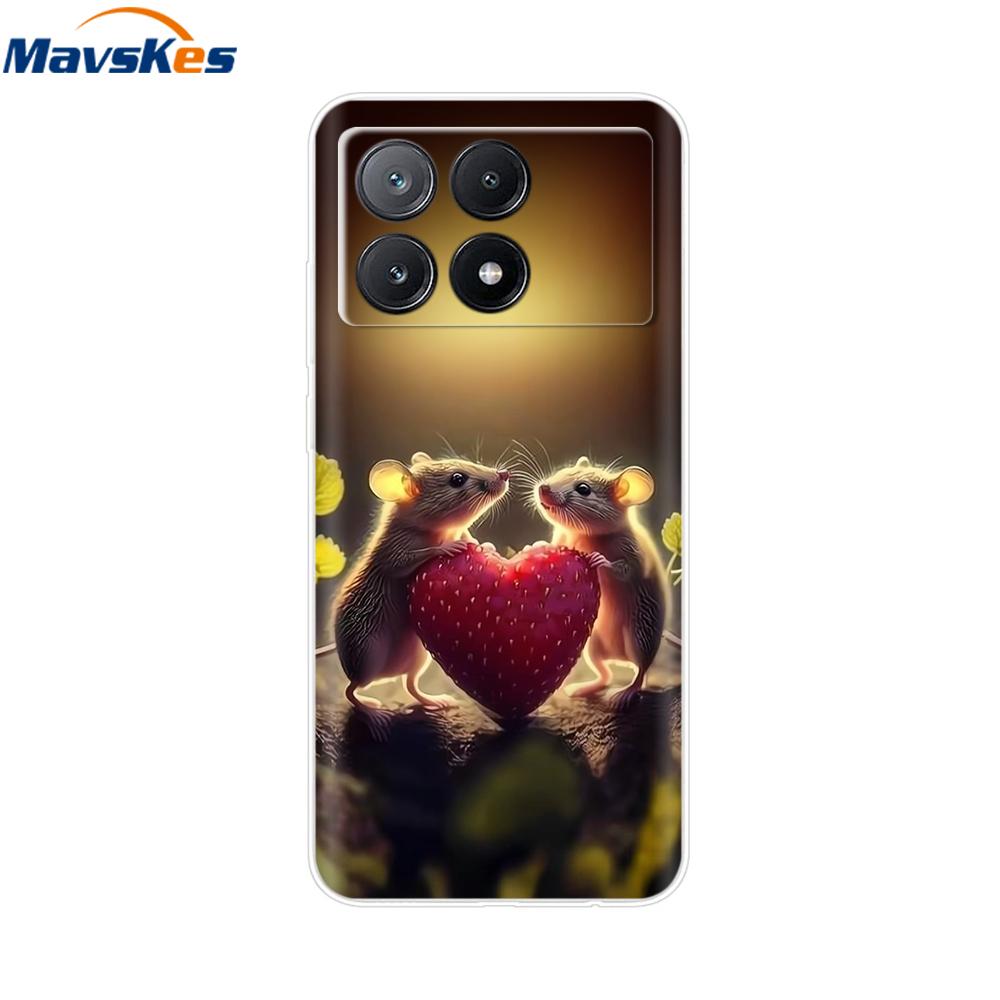 Poco X6 Pro Case Soft Clear Silicone Phone Case For Xiaomi Pocox6 Poco X6  X 6 Pro X6Pro 5G Shockproof Shell Mask Bag Back Cover