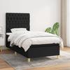 Maison Exclusive - Rete a doghe per letto con materasso Nero 90x190 cm Tessuto