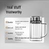 LINGCHEN Double-Layer Tea Separation Glass Mug
