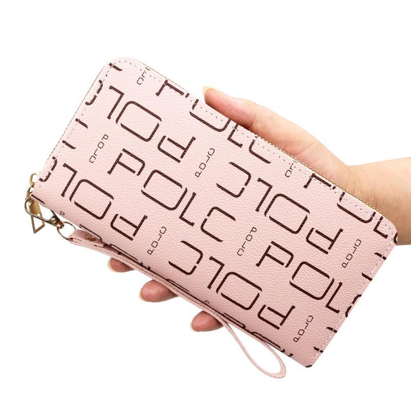 Ladies' Long Wallet Hand-held Bag PU Leather Large Capacity Wallet