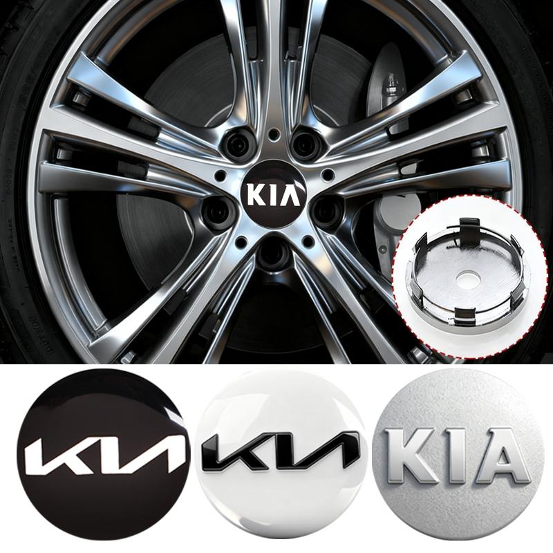 4Pcs 58MM Car Emblem Wheel Center Cover Hub Accessories For KIA Soul Cadenza K5 K9 Proceed Niro Sportage EV3 Carnival Forte K8