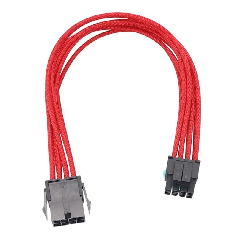 8Pin CPU Power Extension Cord with Fire Resistant Sleeve Enhances Stability for CPU Video Card High Conductivity