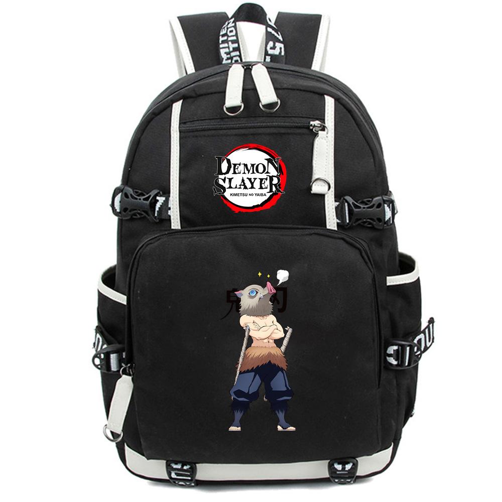 Anime Cartoon Demon Slayer Bedruckter Rucksack Große Kapazität Schultasche Laptop Unisex Studenten Schultasche Reise Outdoor Tasche