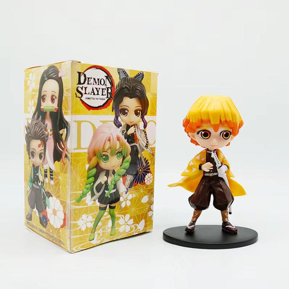 Anime Demon Slayer Figure Kamado Tanjirou Nezuko Action Figures Zenitsu Figurine Inosuke Kimetsu No Yaiba Figura PVC Model Toys