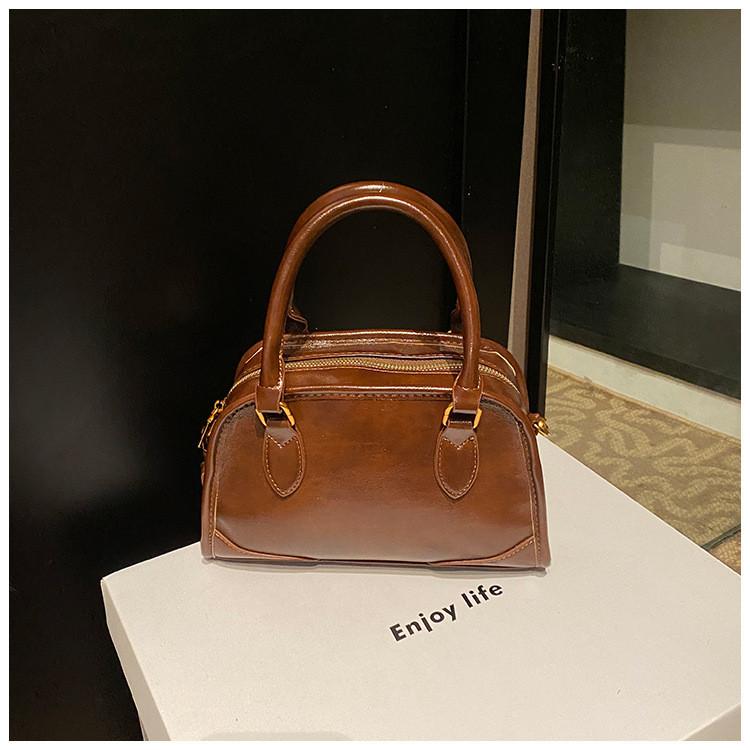 Ielgy Autumn Winter All-Match Fashion Messenger Bag Ladies One Shoulder Work Boston Bag