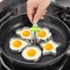 Kitchen Utensils for Breakfast 3 Pcs Stainless Steel Egg Rings, Non-stick Fried Moulds, Round/Star/Flower/Heart/Mouse Home Tools Shaped Ring Mold Eggs
