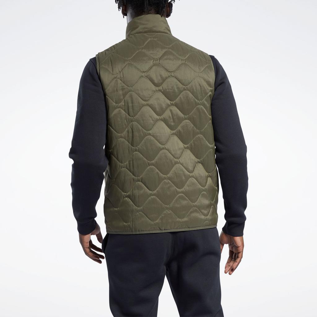 Reebok OUTERWEAR C PAD Vest Men's Green GU5739