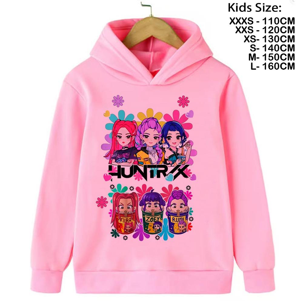 KPop Demon Hunters Hoodies Baby Girl Boy Clothes Fashion Casual Hooded Sweatshirts K-Pop Demon Hunters Pullover Kids