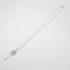 [Used] TIFFANY 925 Daisy Key Diamond Pendant/Oval Link Chain Necklace/g507-46