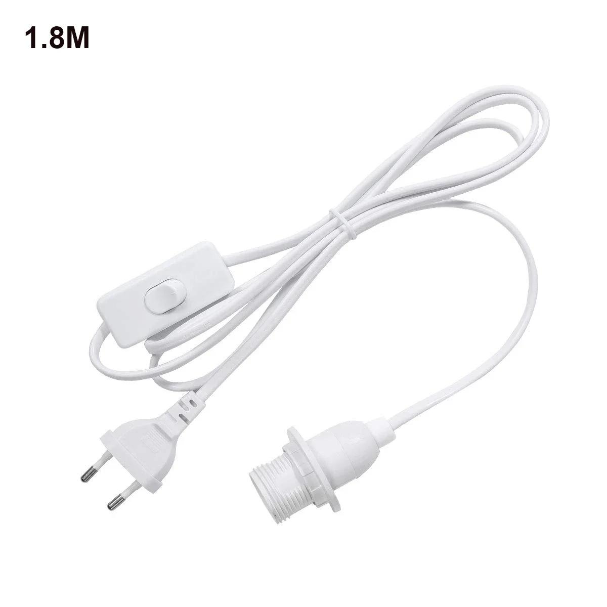 

E27 Lamp Holder 1.8m/3.5m EU Plug Bakelite Lamp Holder Extension with Push Button Switchfor Pendant Lighting accessories E27