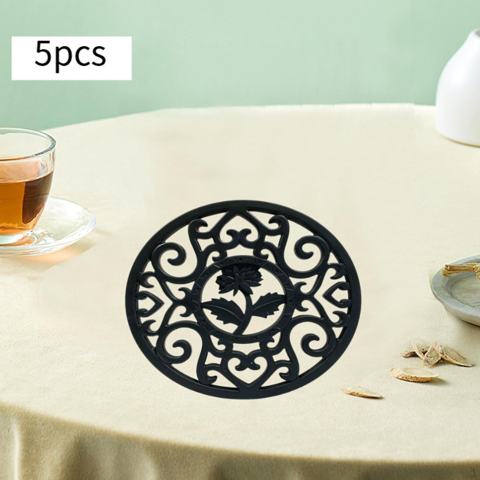 

5 штук силиконовый коврик для кухни подставка и подставка для напитков