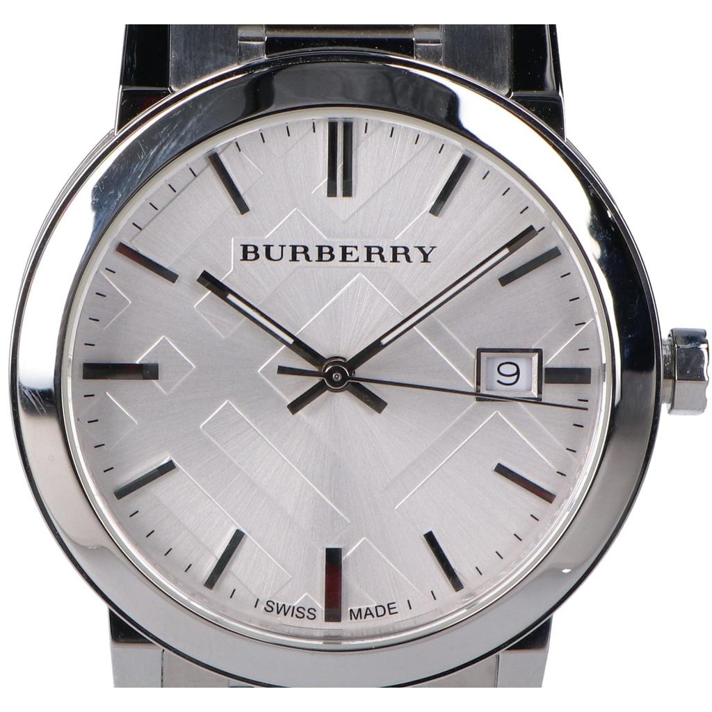 BURBERRY BU9000 The City Date Quartz Watches SilverUsed