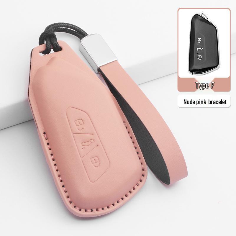 Compatible Key Case for VW Models: Bora, Sagitar, Polo, Tiguan, Tayron, Lamando, Lavida, T-Cross, Golf - Key Bag Shell Buckle.