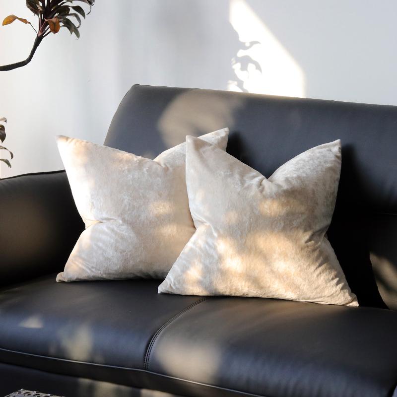 Plus Square 70×70cm Golden Velvet Pillow Cover Luxury Soft Sofa Bed Living Room Pillow Case Home Bed 50x70cm Pillow Covers New