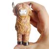 Highland Cow Statue Resin Small Cow Planter Pot Hanger Climbing Animal Flower Pot Hugger for Garden Patio Fence Lawn Yard Plant Pot Decor